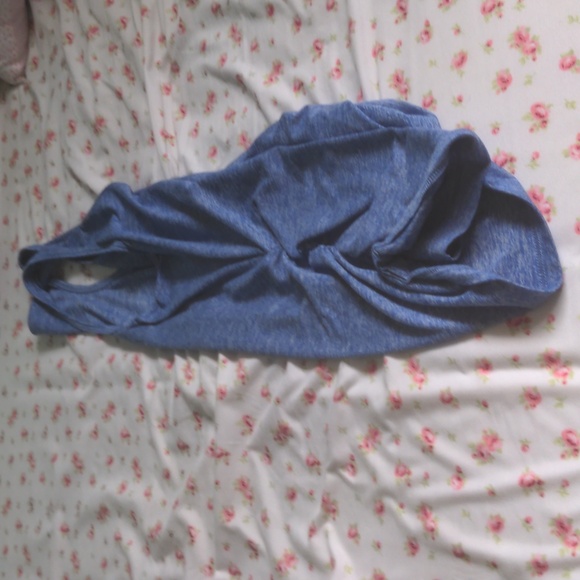 KOS*USA Active wear tank top, blue and white Size Small $14 OBO - Picture 2 of 4